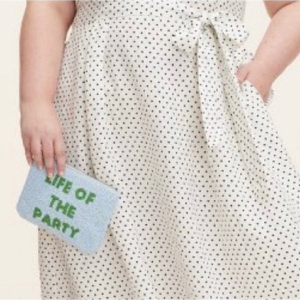 Kate Spade Blue and Green Beaded Clutch NEW - Picture 7 of 7